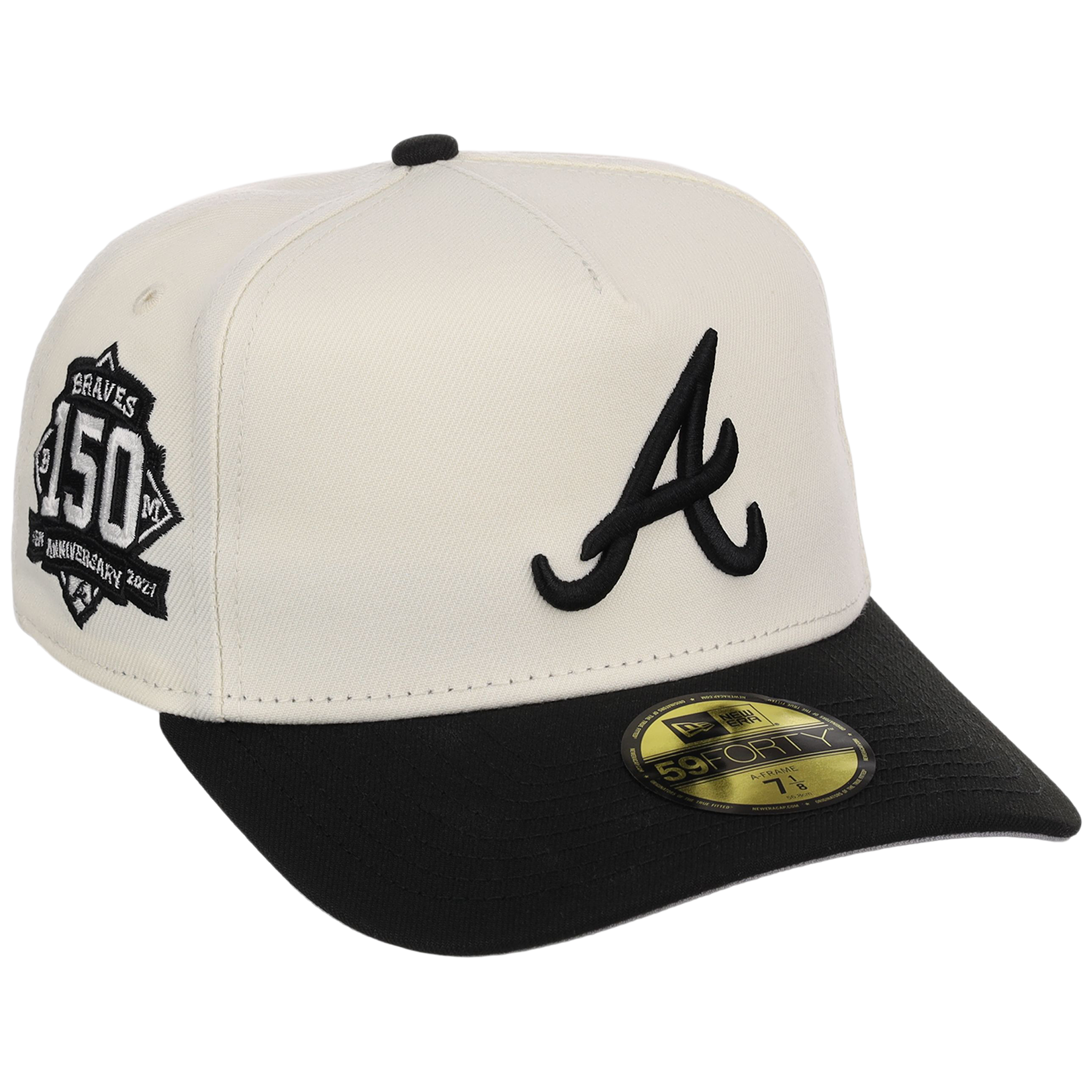 Atlanta Braves MLB Chrome Noir New Era 59FORTY