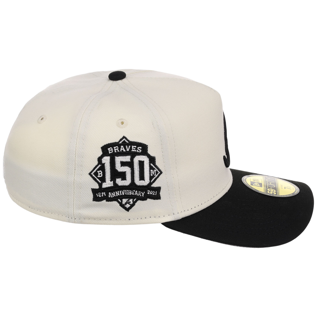 Atlanta Braves MLB Chrome Noir New Era 59FORTY