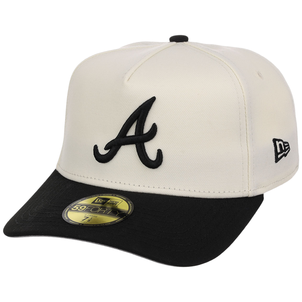 Atlanta Braves MLB Chrome Noir New Era 59FORTY