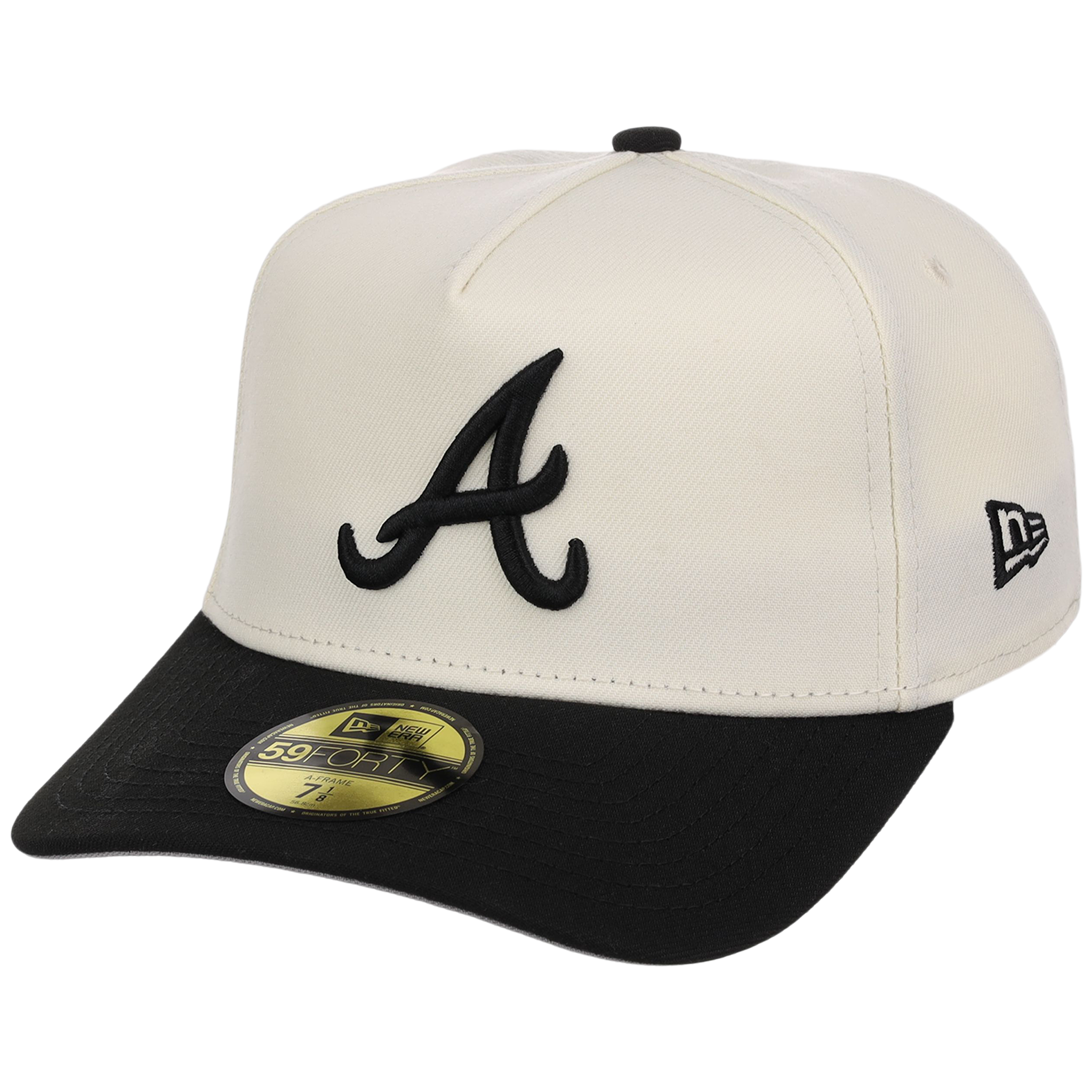 Atlanta Braves MLB Chrome Noir New Era 59FORTY