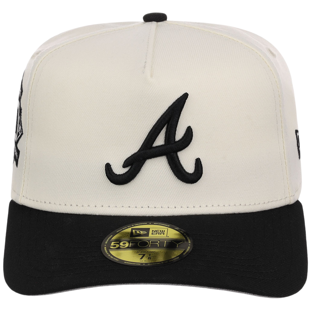 Atlanta Braves MLB Chrome Noir New Era 59FORTY