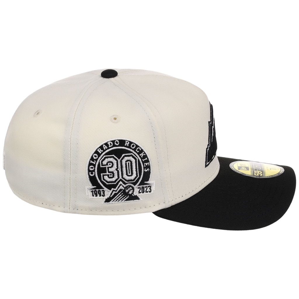 Colorado Rockies MLB Chrome Noir New Era 59FORTY