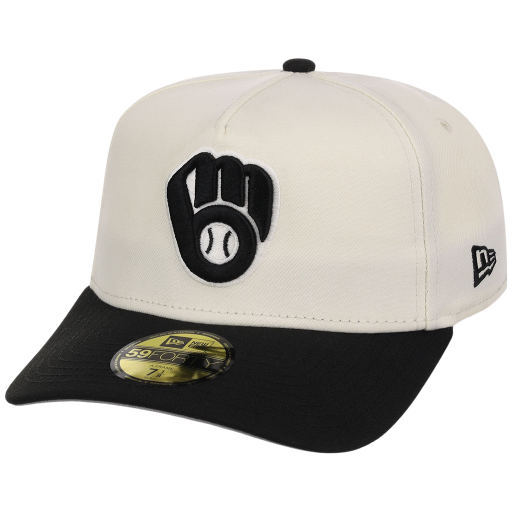 Milwaukee Brewers MLB Chrome Noir New Era 59FORTY