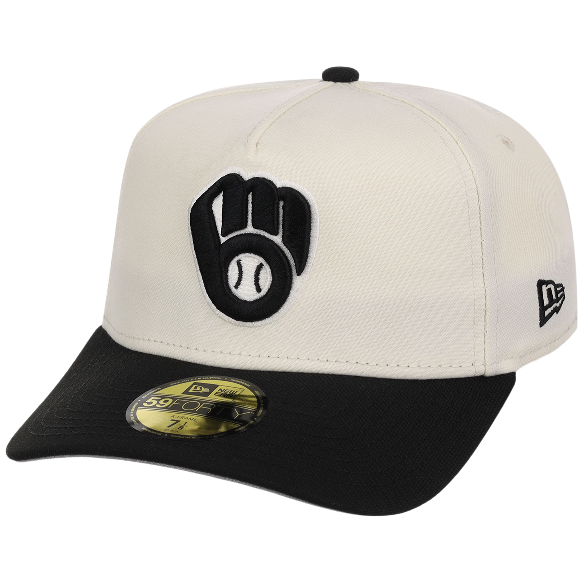 Milwaukee Brewers MLB Chrome Noir New Era 59FORTY