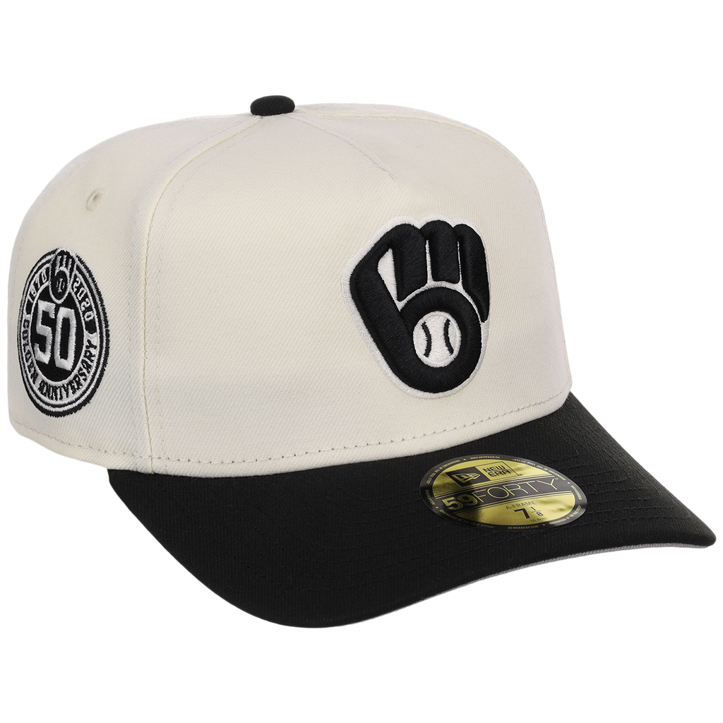 Milwaukee Brewers MLB Chrome Noir New Era 59FORTY