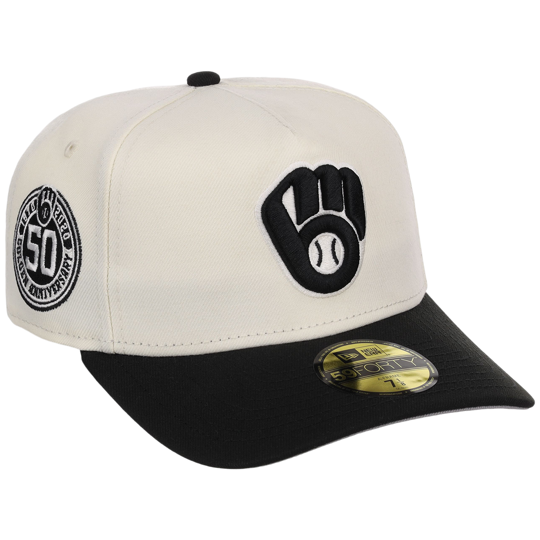 Milwaukee Brewers MLB Chrome Noir New Era 59FORTY