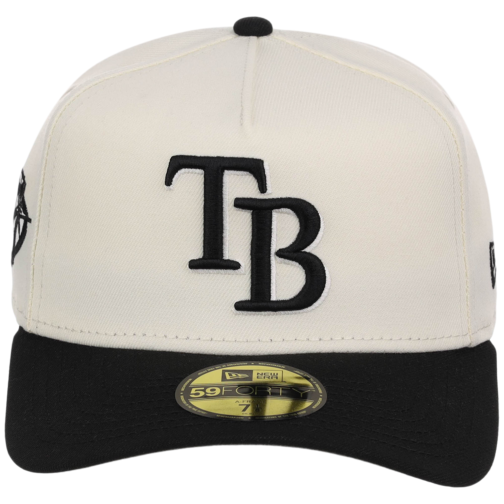 Tampa Bay Rays MLB Chrome Noir New Era 59FORTY