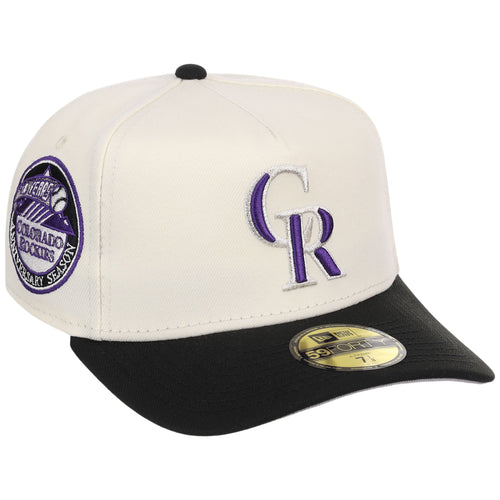 Colorado Rockies MLB Heritage Chrome New Era 59FORTY
