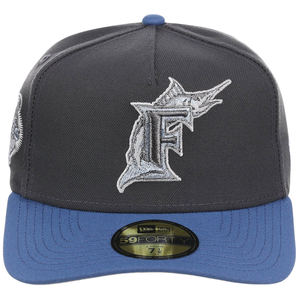 Miami Marlins MLB Indigo Steel New Era 59FORTY