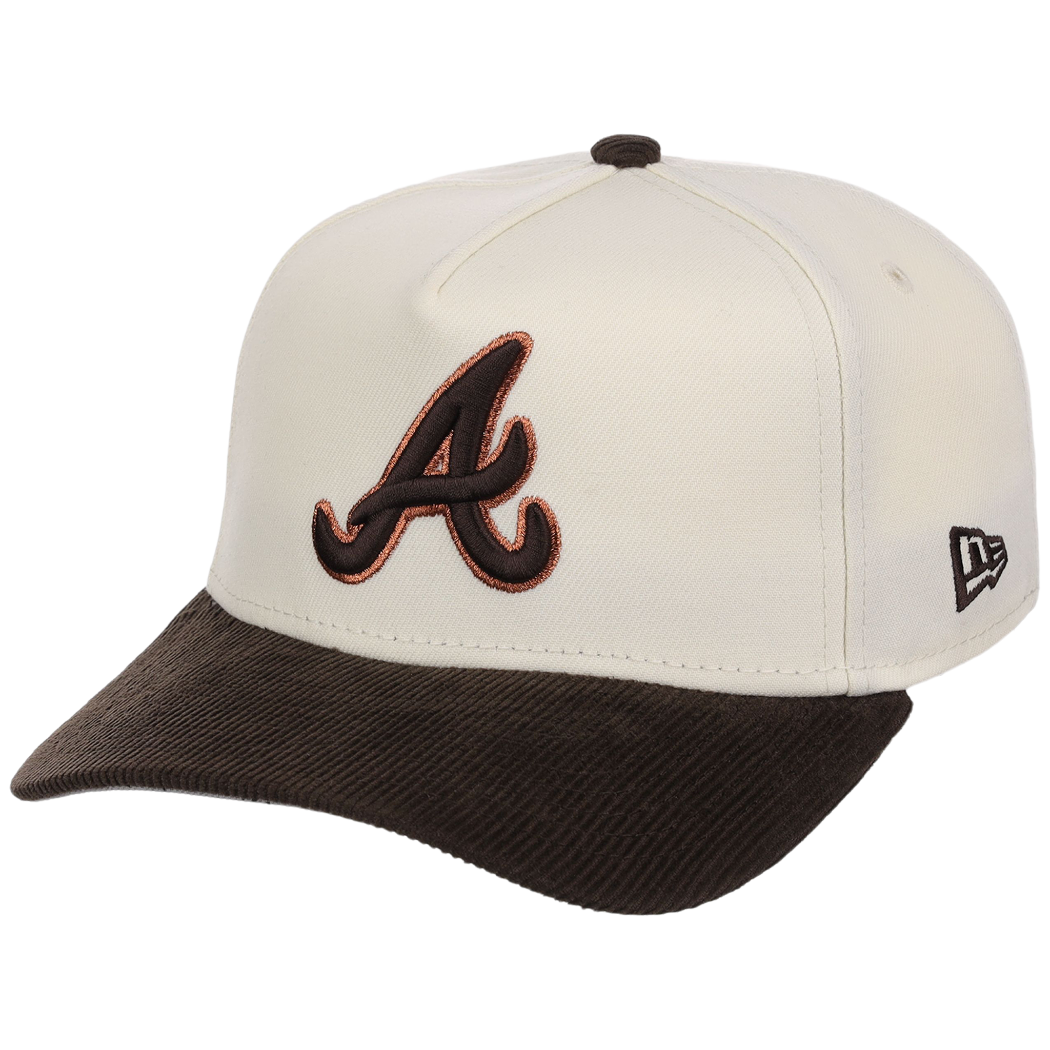 Atlanta Braves MLB Chrome Walnut Cord New Era 59FORTY