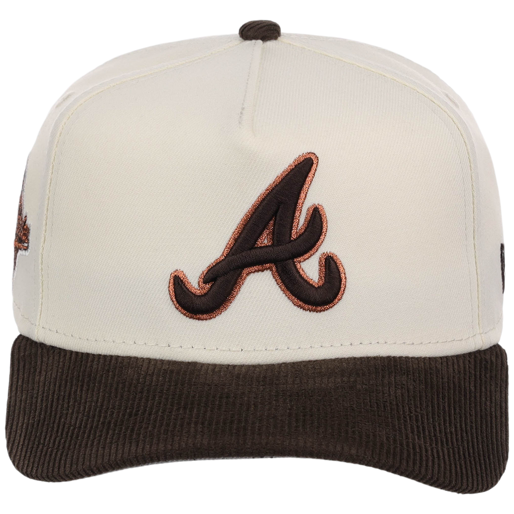 Atlanta Braves MLB Chrome Walnut Cord New Era 59FORTY