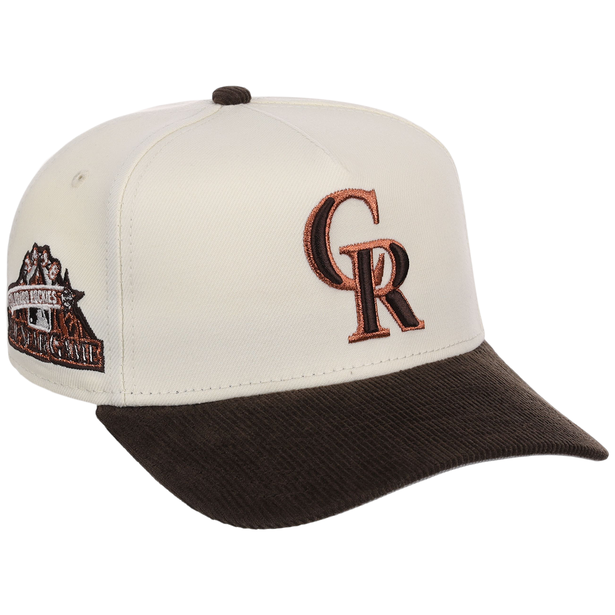 Colorado Rockies MLB Chrome Walnut Cord New Era 59FORTY