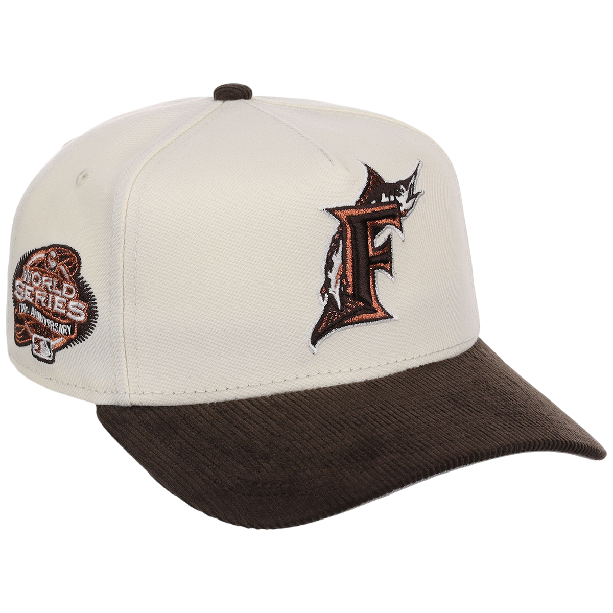 Miami Marlins MLB Chrome Walnut Cord New Era 59FORTY