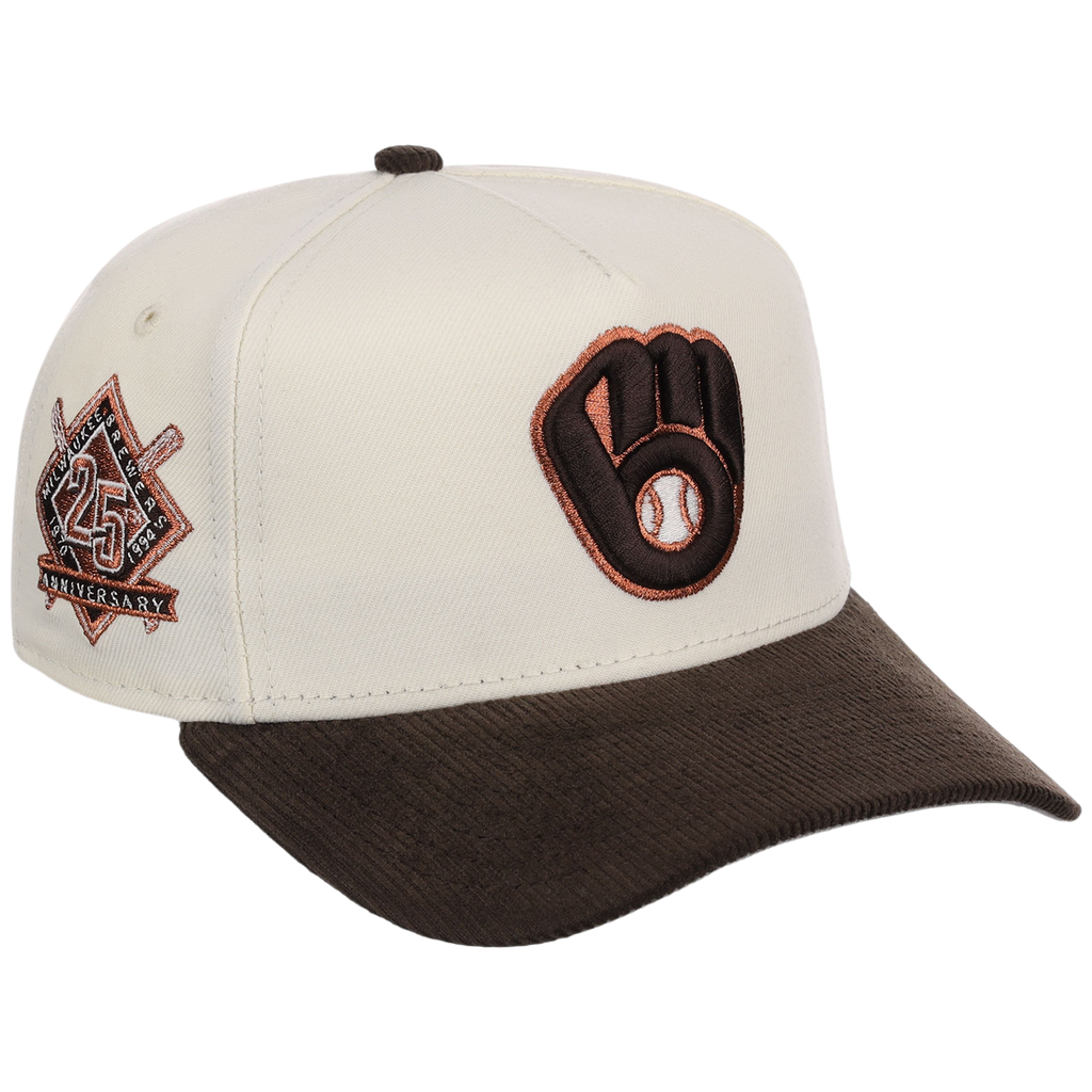 Milwaukee Brewers MLB Chrome Walnut Cord New Era 59FORTY