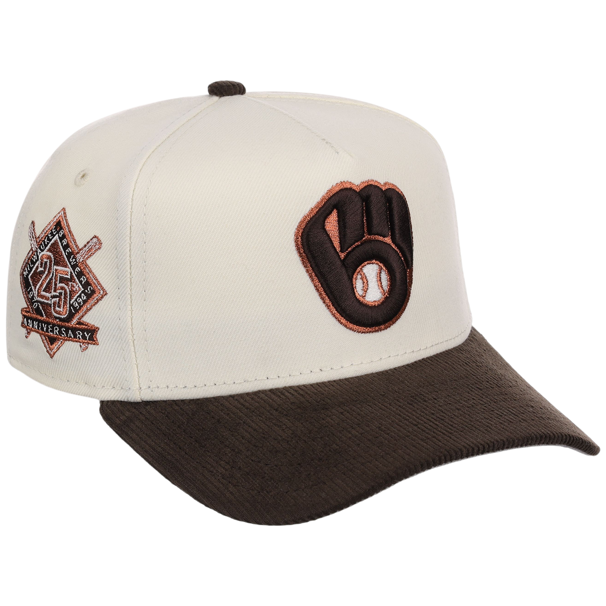 Milwaukee Brewers MLB Chrome Walnut Cord New Era 59FORTY