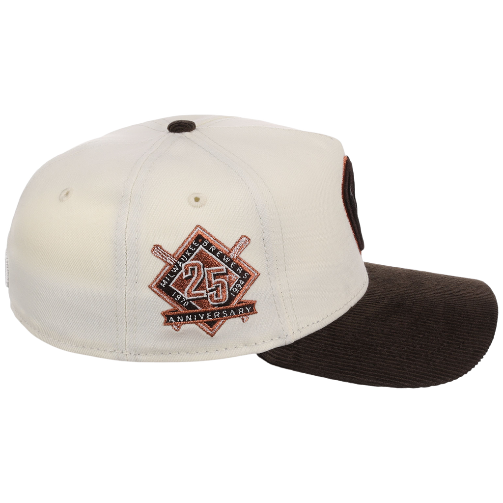 Milwaukee Brewers MLB Chrome Walnut Cord New Era 59FORTY