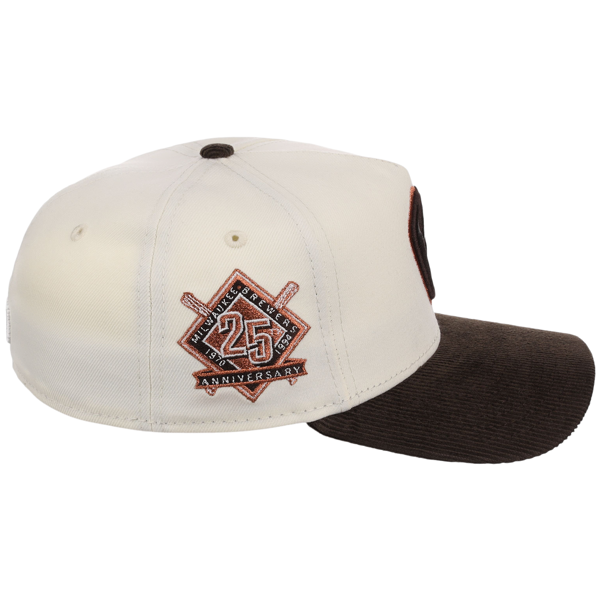 Milwaukee Brewers MLB Chrome Walnut Cord New Era 59FORTY