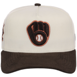 Milwaukee Brewers MLB Chrome Walnut Cord New Era 59FORTY
