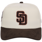 San Diego Padres MLB Chrome Walnut Cord New Era 59FORTY