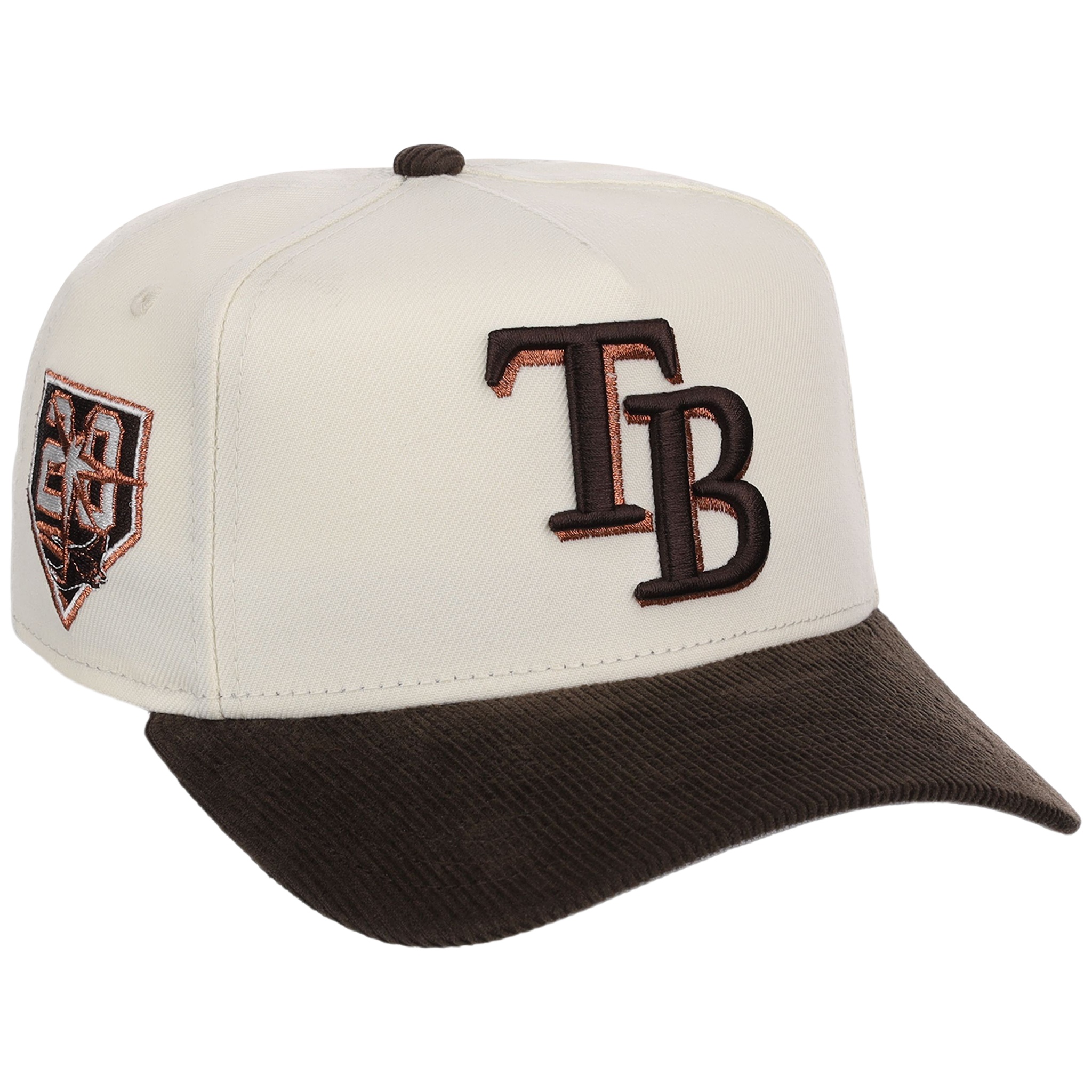 Tampa Bay Rays MLB Chrome Walnut Cord New Era 59FORTY