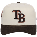 Tampa Bay Rays MLB Chrome Walnut Cord New Era 59FORTY