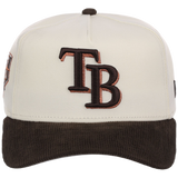 Tampa Bay Rays MLB Chrome Walnut Cord New Era 59FORTY