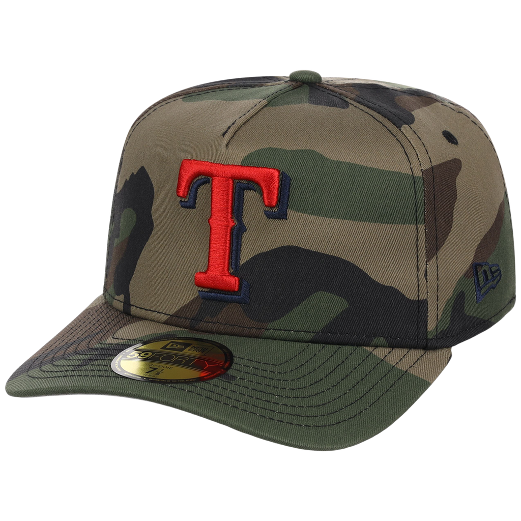 Texas Rangers MLB Tactical Woodland New Era 59FORTY
