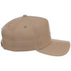 Atlanta Braves Women's New Era 9FORTY Camel A-Frame