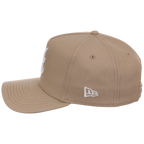 Atlanta Braves Women's New Era 9FORTY Camel A-Frame