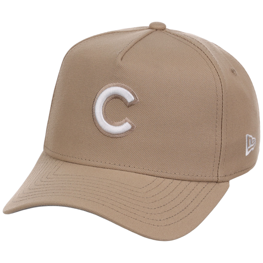 Chicago Cubs Women's New Era 9FORTY Camel A-Frame