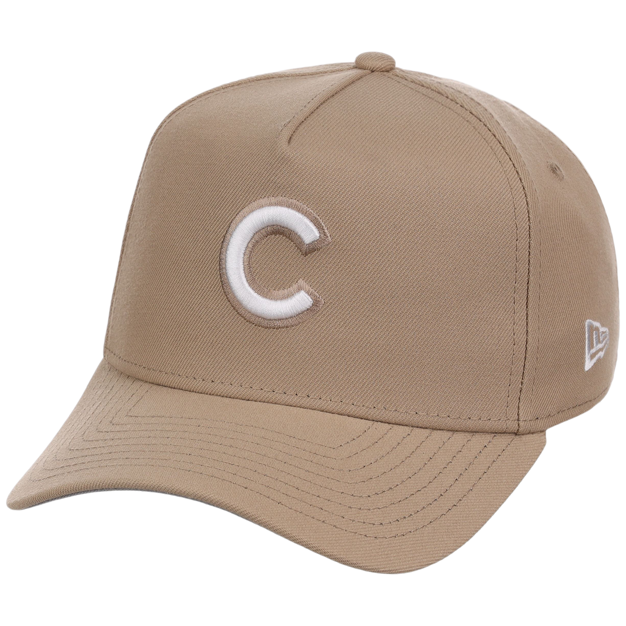 Chicago Cubs Women's New Era 9FORTY Camel A-Frame