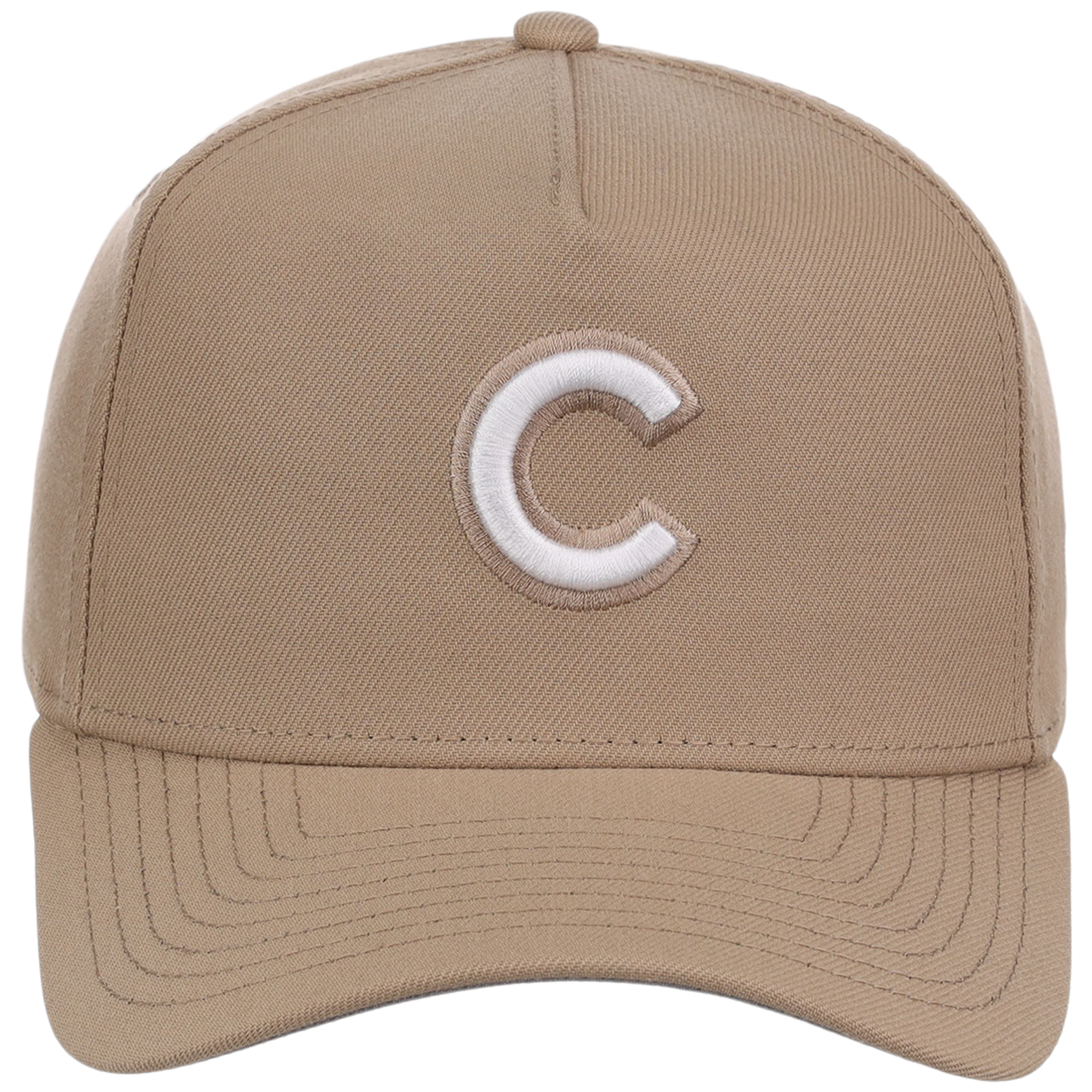 Chicago Cubs Women's New Era 9FORTY Camel A-Frame