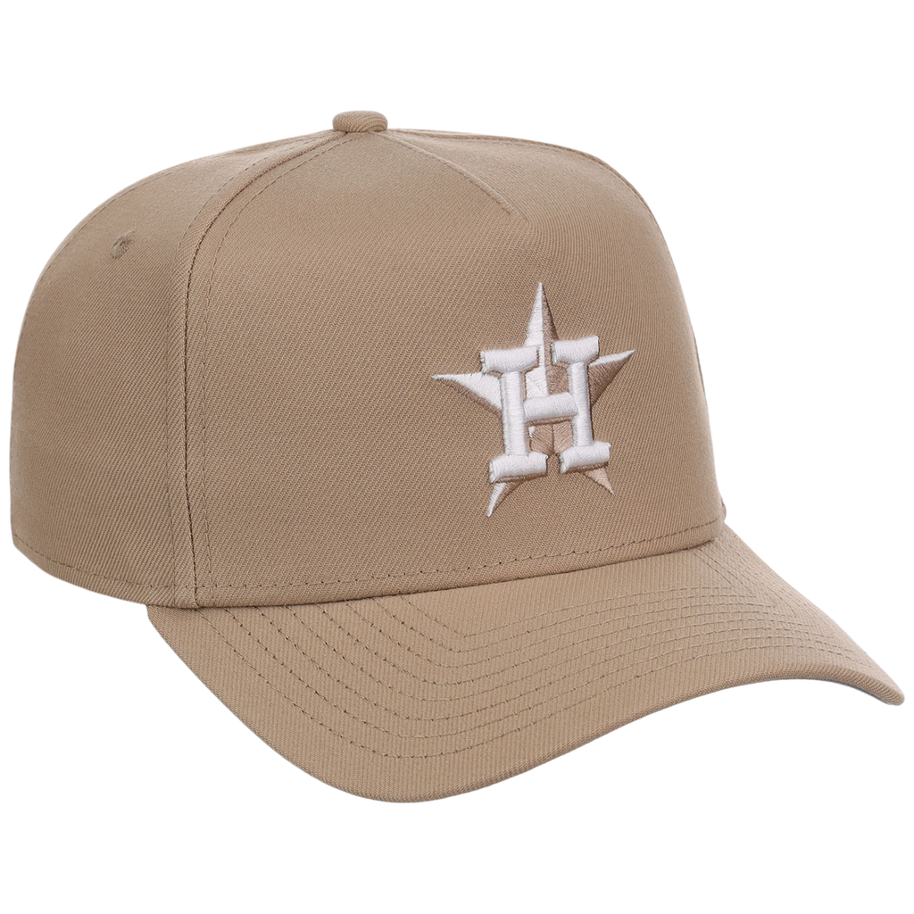 Houston Astros Women's New Era 9FORTY Camel A-Frame
