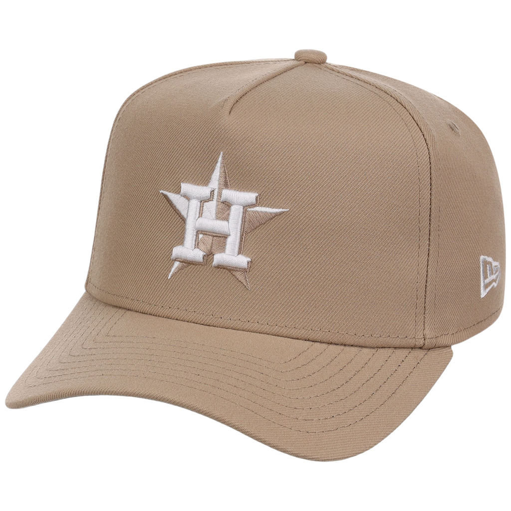 Houston Astros Women's New Era 9FORTY Camel A-Frame