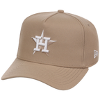 Houston Astros Women's New Era 9FORTY Camel A-Frame