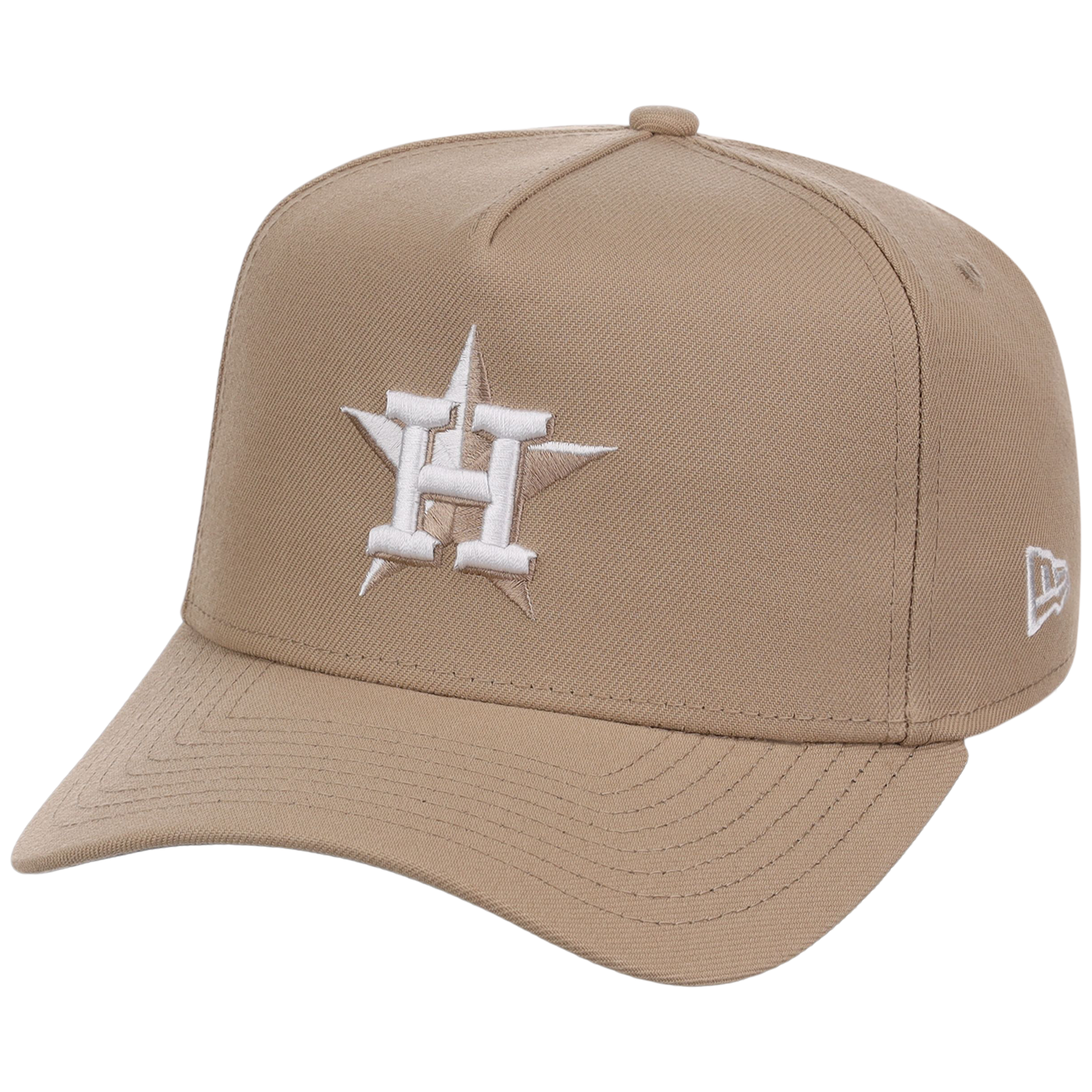 Houston Astros Women's New Era 9FORTY Camel A-Frame