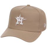 Houston Astros Women's New Era 9FORTY Camel A-Frame
