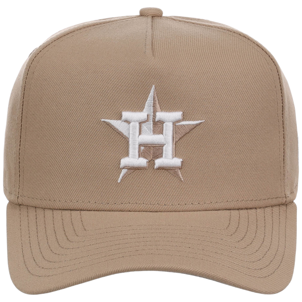 Houston Astros Women's New Era 9FORTY Camel A-Frame