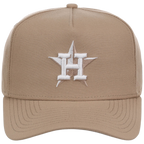 Houston Astros Women's New Era 9FORTY Camel A-Frame
