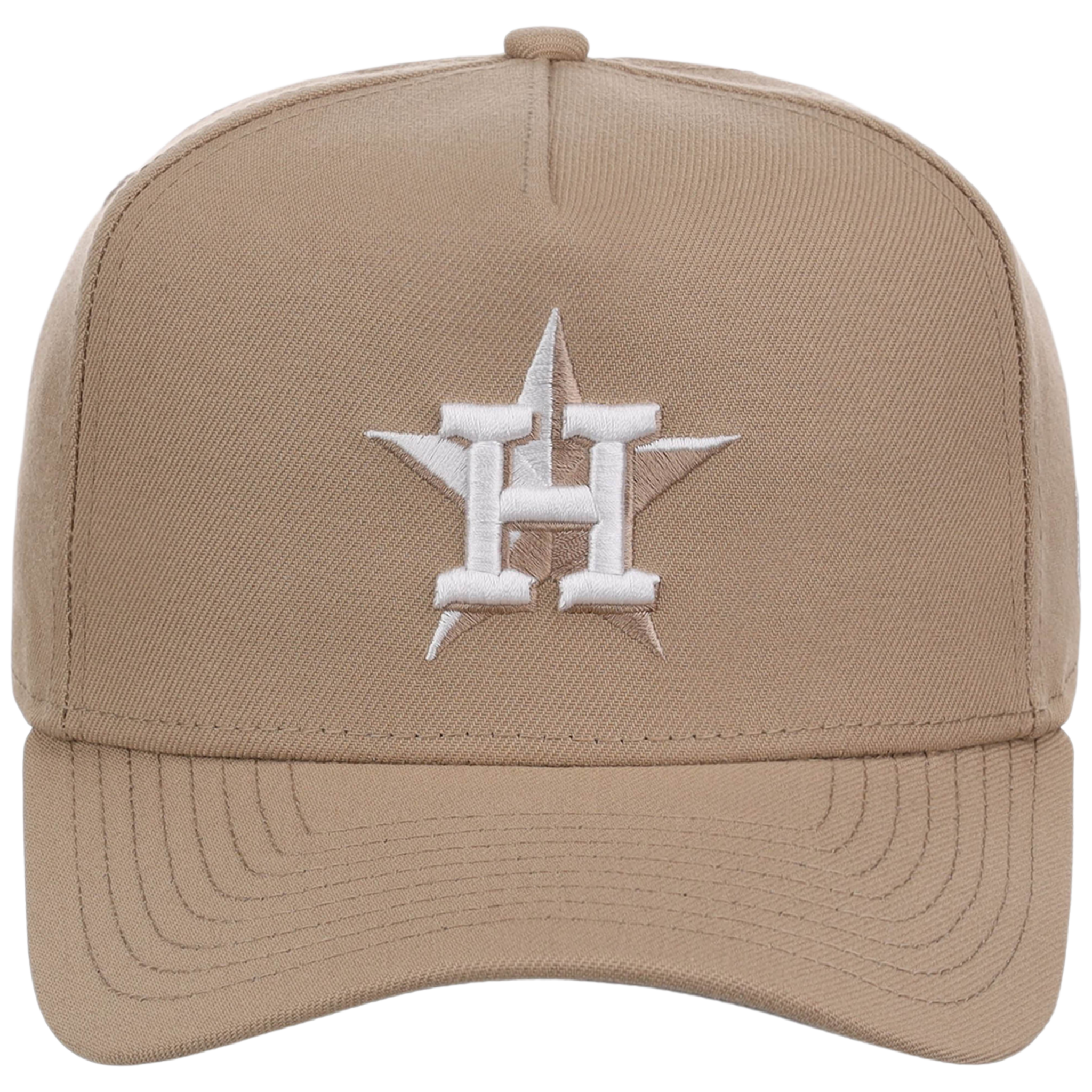 Houston Astros Women's New Era 9FORTY Camel A-Frame