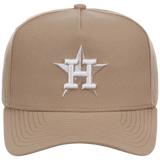 Houston Astros Women's New Era 9FORTY Camel A-Frame