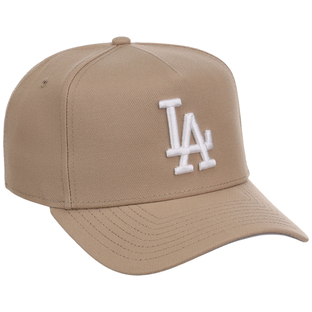 Los Angeles Dodgers Women's New Era 9FORTY Camel A-Frame
