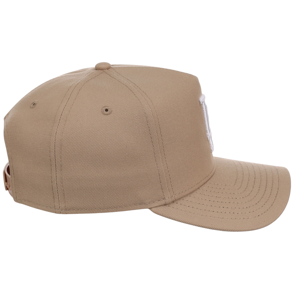 Los Angeles Dodgers Women's New Era 9FORTY Camel A-Frame