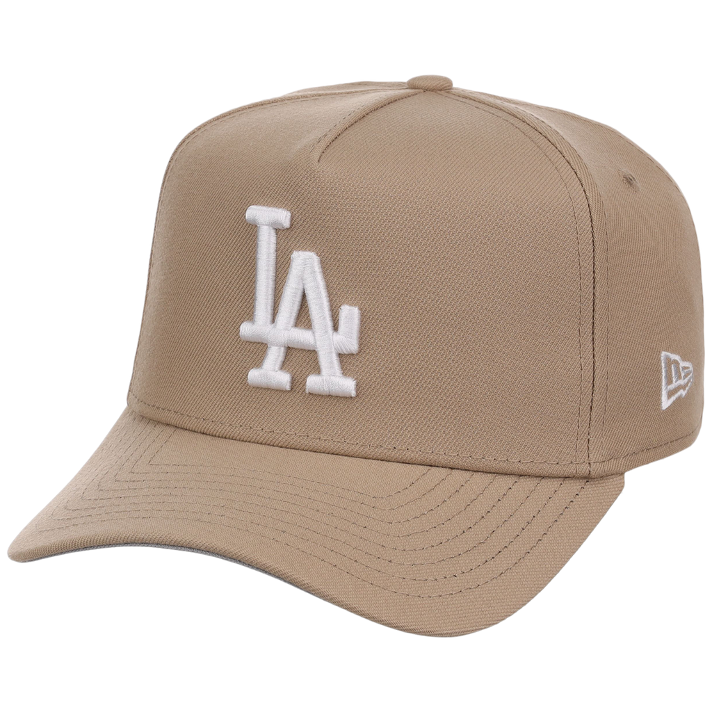 Los Angeles Dodgers Women's New Era 9FORTY Camel A-Frame