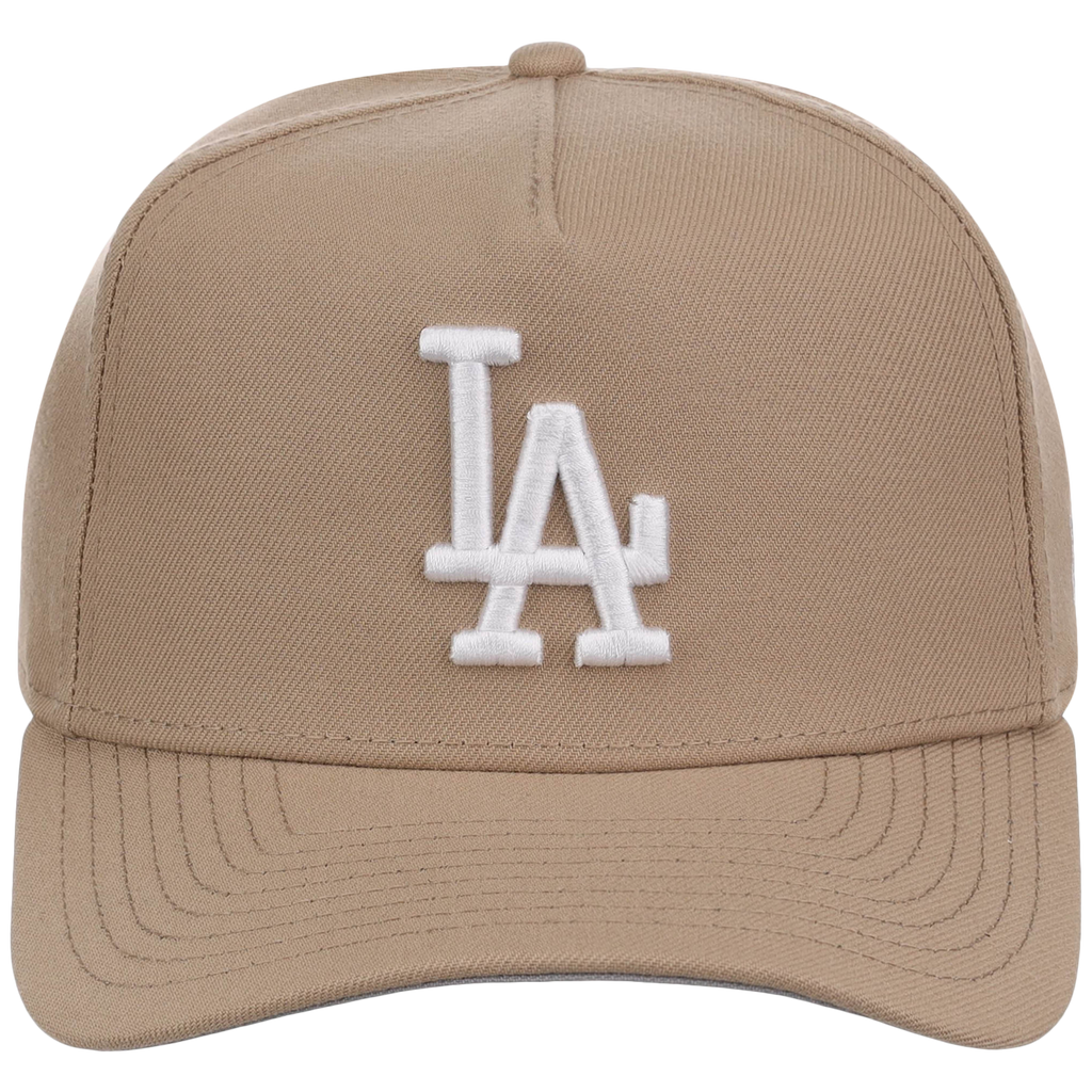 Los Angeles Dodgers Women's New Era 9FORTY Camel A-Frame