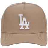 Los Angeles Dodgers Women's New Era 9FORTY Camel A-Frame