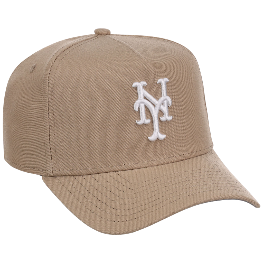 New York Mets Women's New Era 9FORTY Camel A-Frame