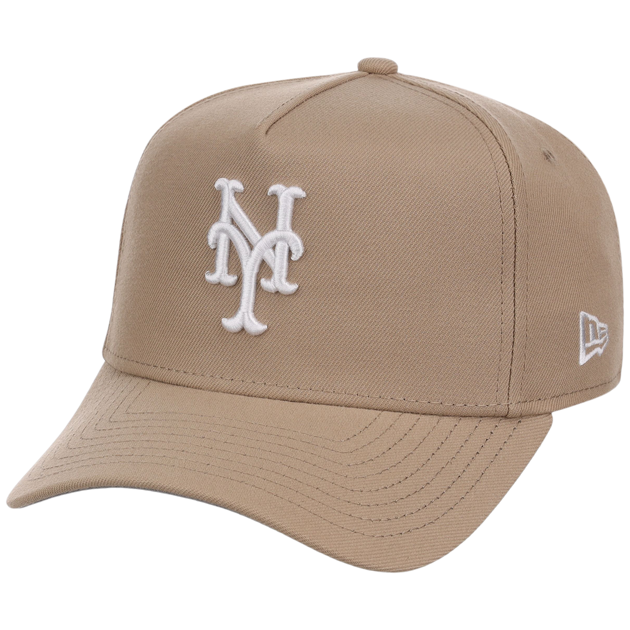 New York Mets Women's New Era 9FORTY Camel A-Frame