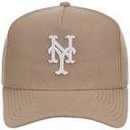 New York Mets Women's New Era 9FORTY Camel A-Frame