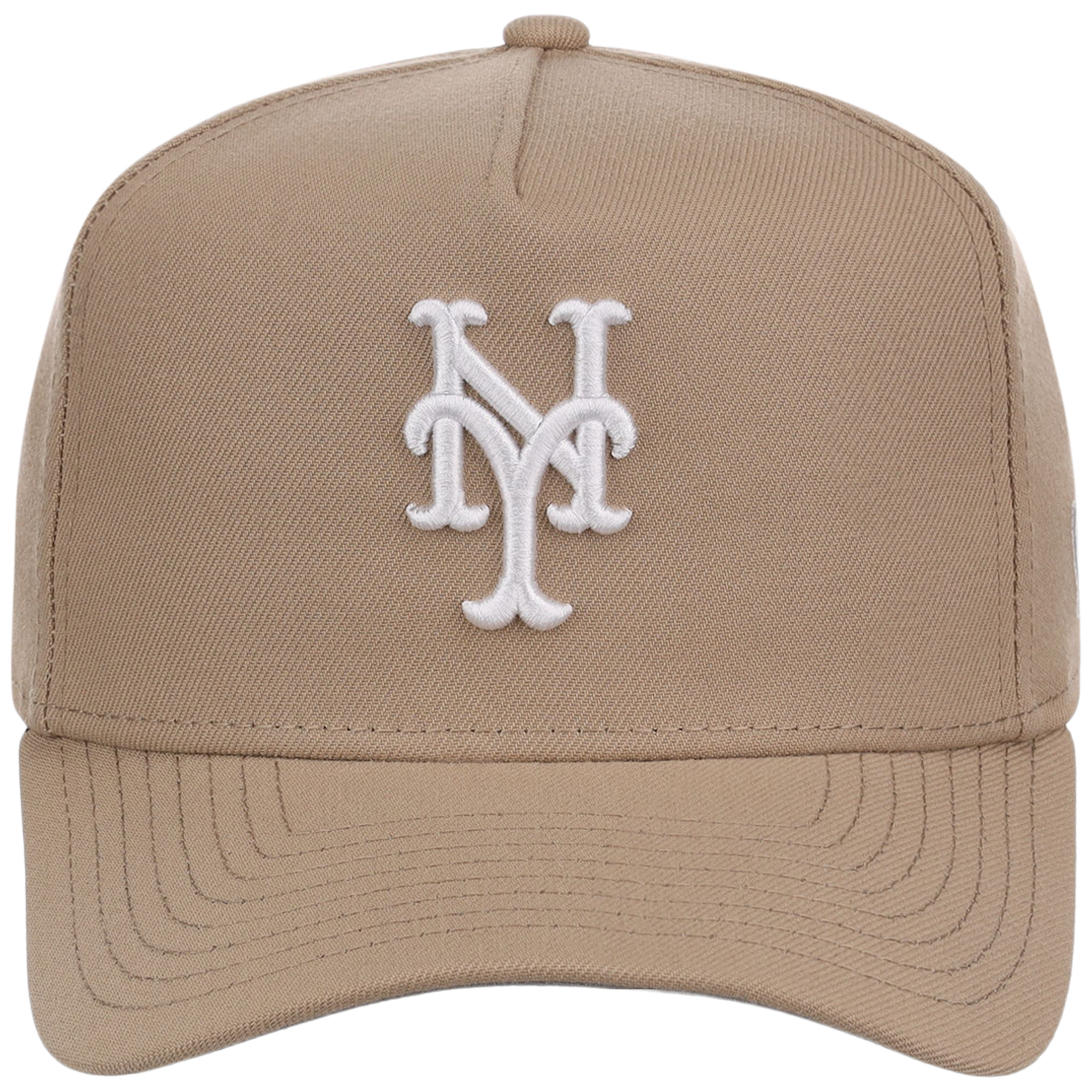 New York Mets Women's New Era 9FORTY Camel A-Frame